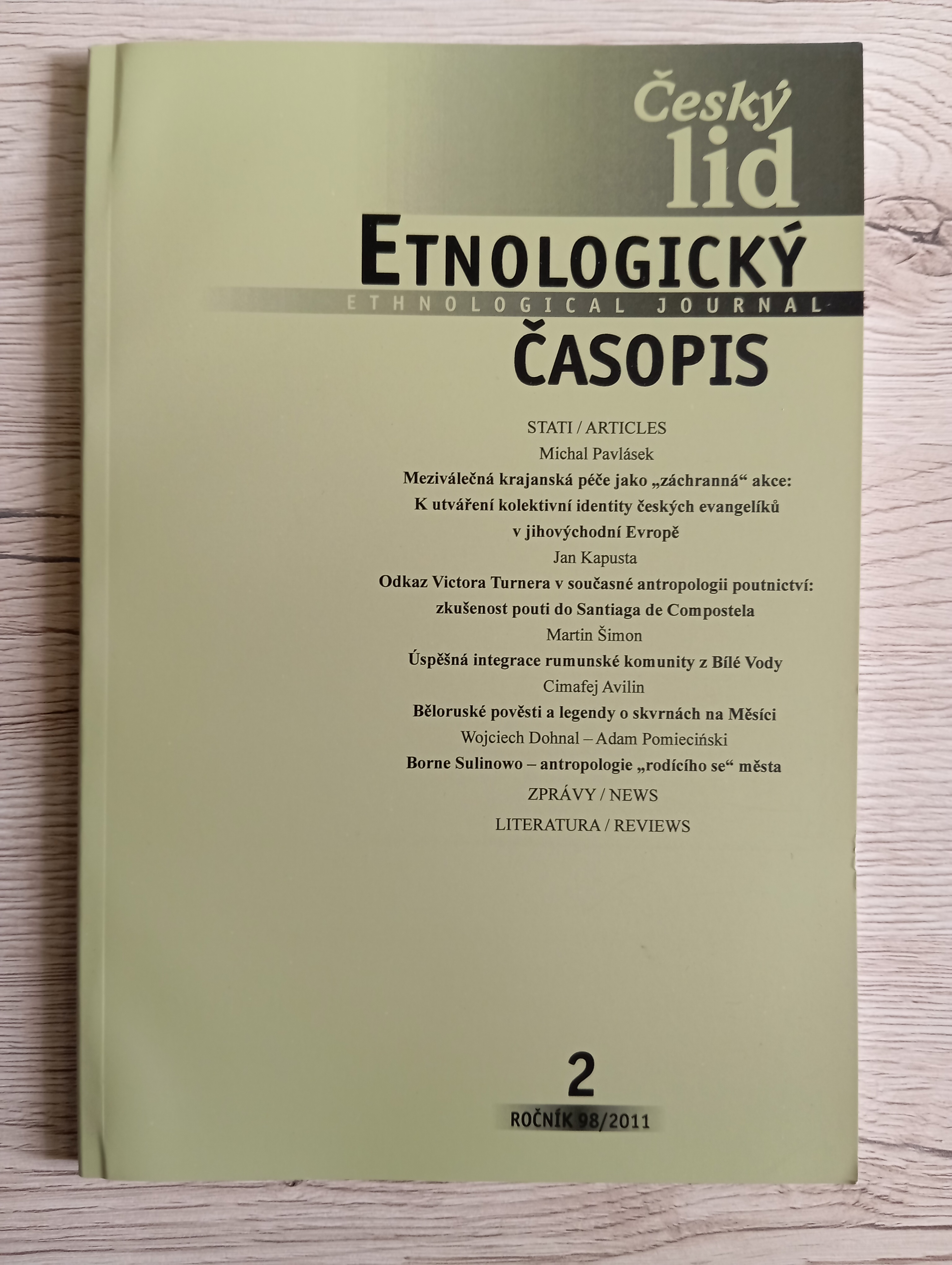 ČESKÝ LID. ETNOLOGICKÝ ČASOPIS 2/2011 - Kolektiv