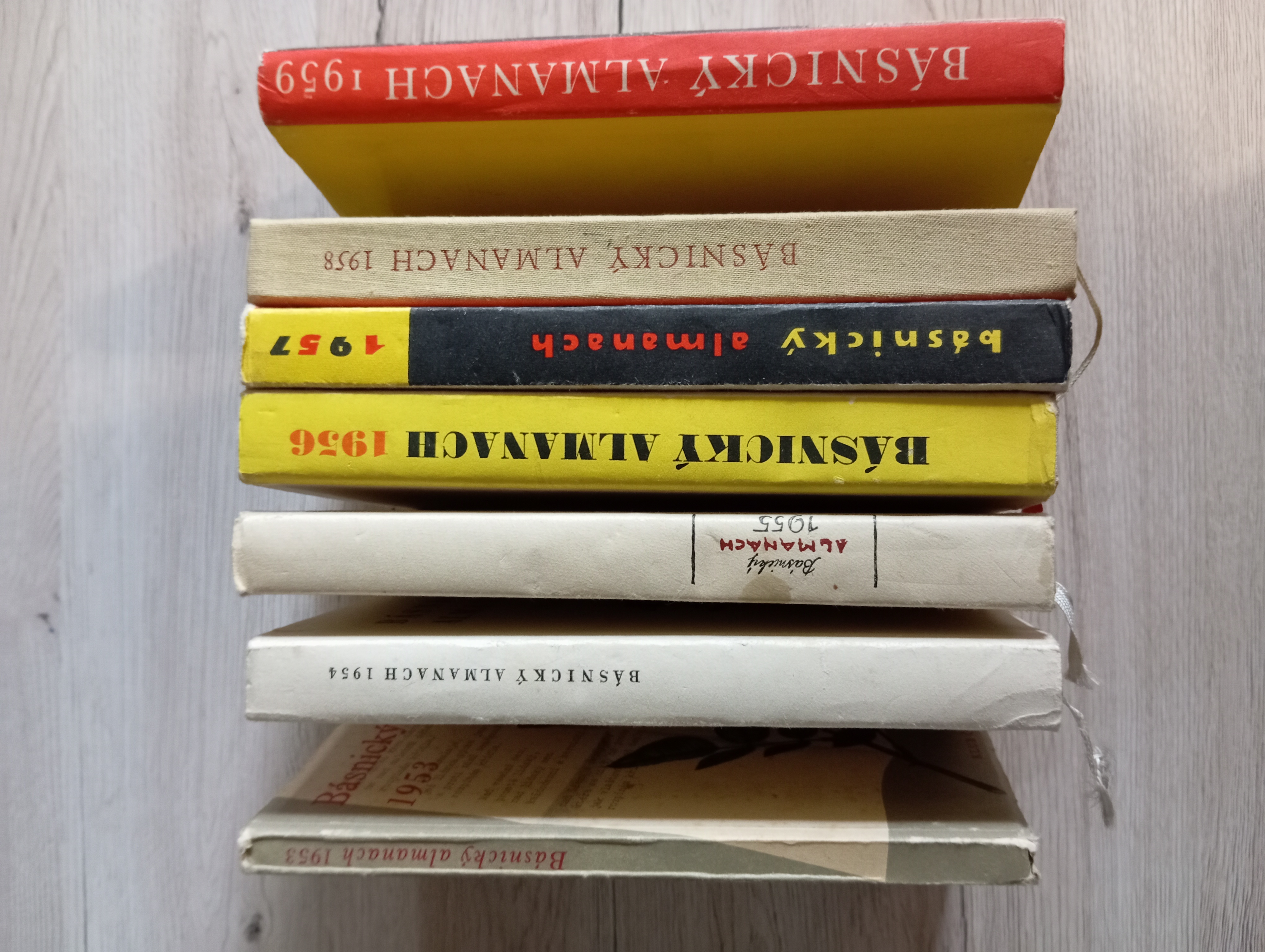 BÁSNICKÝ ALMANACH 1953, 1954, 1955, 1956, 1957, 1958, 1959